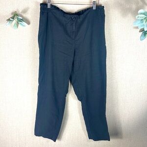 The Nines by Hatch > Maternity Black Wide Leg Stretch Waist Work Pants